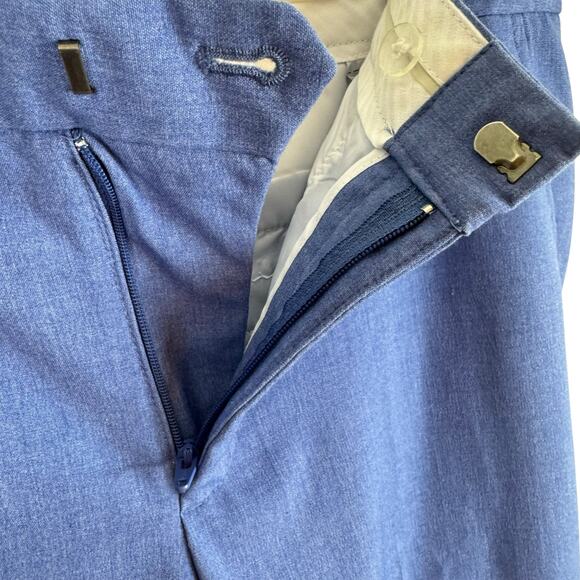 Banana Republic Blue Ryan Fit Straight Leg Mid Rise Chino Pants Trousers Size 8P - Picture 3 of 5